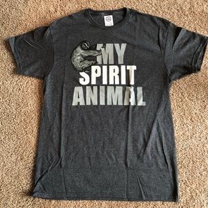 My Spirit Animal Sloth T-Shirt Size M